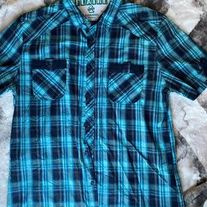 Plaid button up shirt